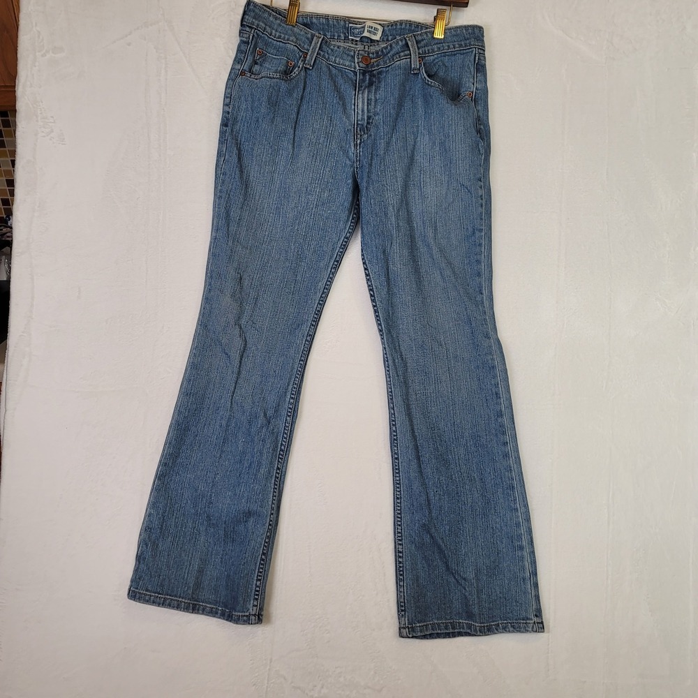 Levis Retro Bootcut Blue Denim Jeans Y2K 90s‎ Boho Sz 12 Fits 36x29 Moto Biker